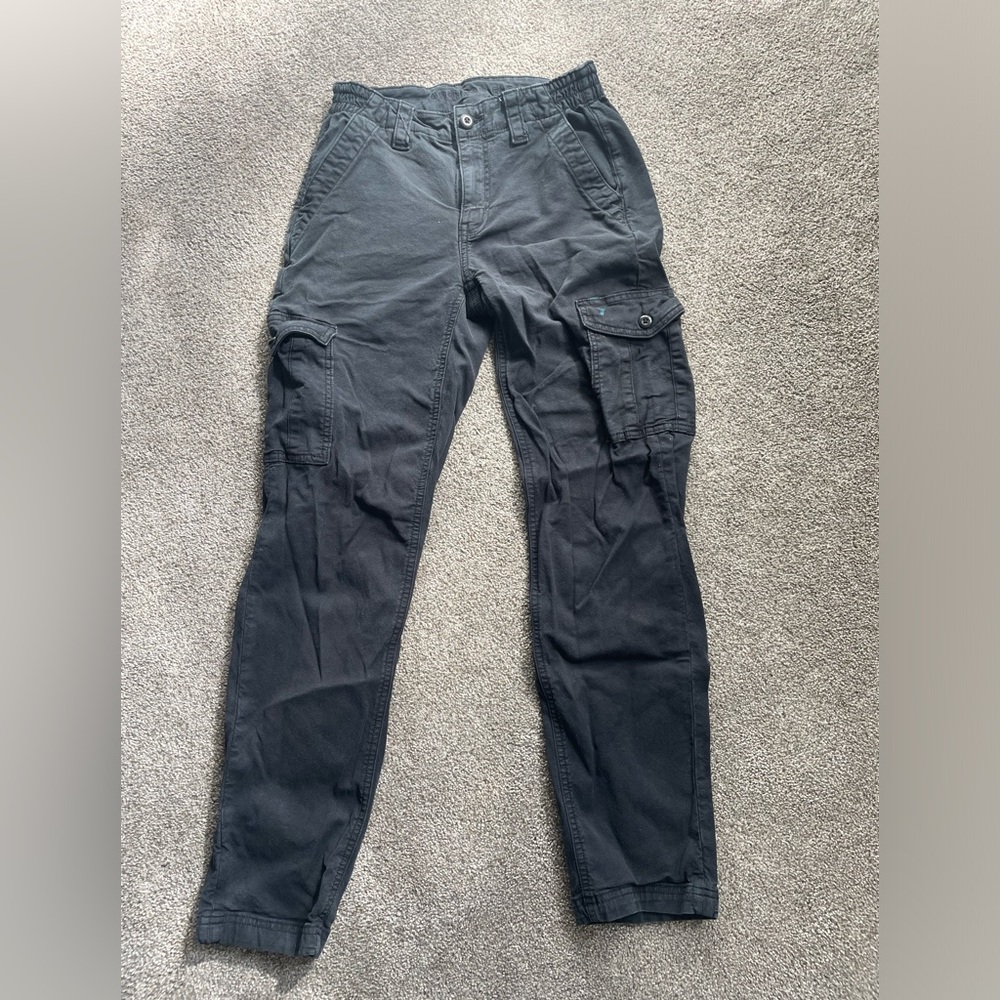 American eagle stretch black cargo pants